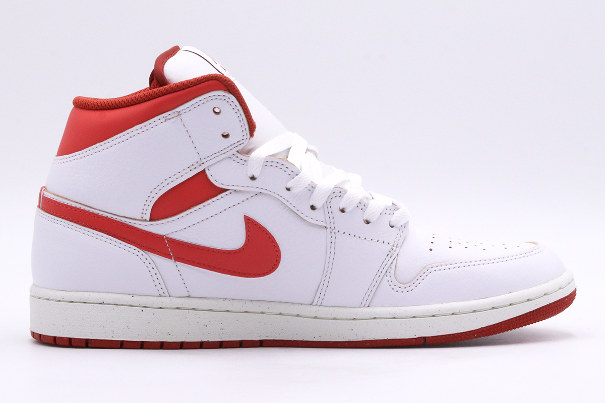 Jordan Air 1 Dune Red Mid Παπούτσια Λευκά, Κόκκινα | Hall of Brands